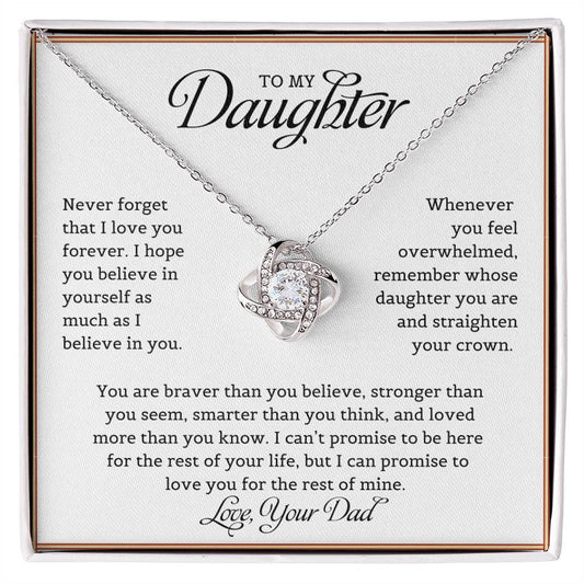 To My daughter | Love Knot Necklace